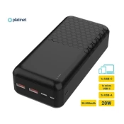 PLATINET polnilna baterija powerbank PMPB30OP19B, 30.000mAh, črna