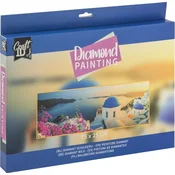 CRAFT ID Diamantna slika Santorini 75x25cm