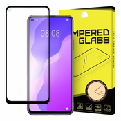 MG Full Glue Super Tough zaščitno steklo za Huawei P40 Lite 5G/Nova 7 SE, črna