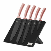 Berlingerhaus I-Rose Edition komplet noževa s magnetnim držacem, 6 komada