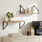 vidaXL Stenske police 2 kos Artisan hrast 30 x 16 x 15,5 cm