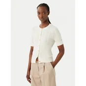 Tommy Hilfiger Pletena jopica Summer WW0WW50070 Kremna Slim Fit