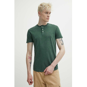 Pamucna majica Superdry za muškarce, boja: zelena, bez uzorka
