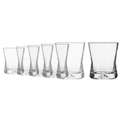 Set of 6 whiskey glasses, made of glass, 290ml, X-line - Krosno