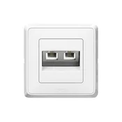 Legrand 2xRJ11 vgradni IT priključek, bel (773639)