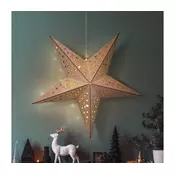 Solight LED viseca drvena božicna zvijezda, timer, 2xAA [1V293]