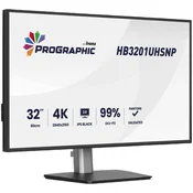 32 IPS BLACK 2.0 panel, 3840x2160 UHD, DCI-P3 99%, Pantone Certified, Delta E less than 2, USB-C dock LAN 96W PD DP-out, 4ms, 15cm height