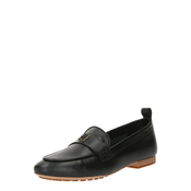 Black Womens Leather Moccasins Tommy Hilfiger - Women