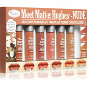 theBalm Set 6 obstojnih tekočih šmink Meet Matte Hughes - Nude #8