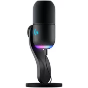 LOGITECH mikrofon Yeti GX, RGB, stolni, crni