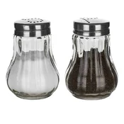 Set posuda za sol i papar MONO staklo i nehrdajuci celik 7 cm, 2 komada 1605SBT011