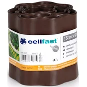 Cellfast Rjava plastična vrtna obroba 15 cm x 9 m