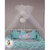 Bubamara037 Pletenica za krevetac, Šestostruka, 360cm, Menta
