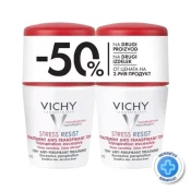 VICHY dezodorans protiv znojenja do 72h DEO ROLL-ON 72H STRESS DUO, 2x50ml