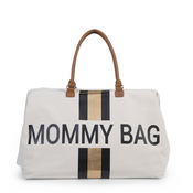 Childhome Previjalna torba Mommy Bag Umazano bela / Črno zlato