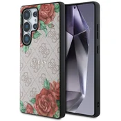 shumee Ovitek Guess MagSafe z vzorcem cvetja za Samsung Galaxy S25 Ultra