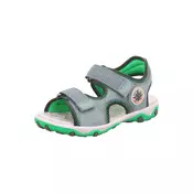 SUPERFIT Otvorene cipele MIKE 3.0 siva / svijetlozelena / crna