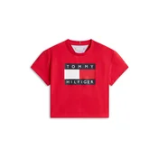 TOMMY HILFIGER Majica HERITAGE marine/rdeča/bela