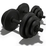 Homestar Set uteži 20 kg črne barve