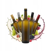 shumee 5X steklenic vinskega olja 750 ml z navojnim pokrovčkom Steklenica za alkoholno vino