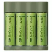 GP USB punjač baterija za svakodnevnu upotrebu B421 + 4x AA GP ReCyko 2700 B52427U