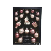 Set 20 staklenih ukrasa za jelku 1/20 037804