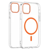 Transparent Color Ring MagSafe maska za iPhone 11 – Narandžasta