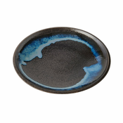 Krožnik za predjed BLUE BLUR, 19 cm, modra, keramika, MIJ