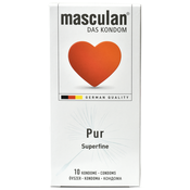 Masculan Pur superfini kristalno tanki kondomi pakovanje od 10 kondoma 42562 / 3205