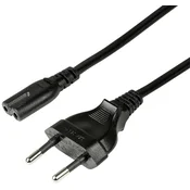 LOGILINK LogiLink tok priključni kabel [1x evropski moški konektor - 1x ženski konektor za manjše naprave C7] 3.00 m črna, (20415080)