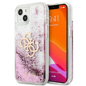 MASKA Guess GUHCP13SLG4GPI iPhone 13 mini 5,4 pink / pink hardcase 4G Big Liquid Glitter