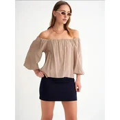 MixRay Bluza Blusen karamel