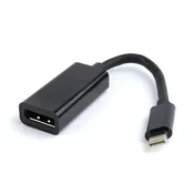 Adapter USB-C v DisplayPort, črn
