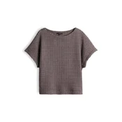 OPUS Majica Gutina rjava/off-bela