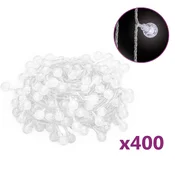 Vidaxl Okrasne lučke bučke na vrvici 40 m 400 LED hladno bele