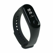 BStrap Xiaomi Mi Band 3/4 Silicone pašček, Black