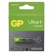 Baterija GP ULTRA PLUS alkalna LR03 AAA 6 kos 6/1