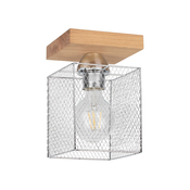 Spot-Light 8175174 - Plafonska svetiljka NORMAN WOOD 1xE27/25W/230V matni hrast