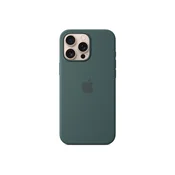 iPhoneE16 Pro Max Silicone Case with MagSafe - Lake Green