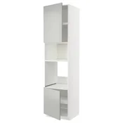 METOD Visoki element za ugradne uredaje, bela/Havstorp svetlosiva, 60x60x240 cm