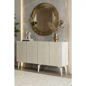 Hanah Home komoda Lipa 150, 125 cm, bela / travertin