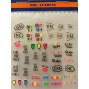 Nalepke za nohte TOP CHOICE 7767 1 kos