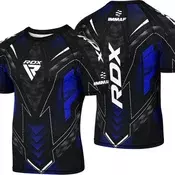 RDX Sports Muška IMMAF kompresiona majica kratkih rukava, Crno-plava