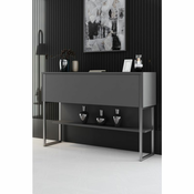 HANAH HOME Komoda Luxe Silver Anthracite