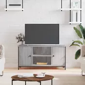 Vidaxl vidaXL TV stojalo, sivo, hrast sonoma, 100x40x50 cm
