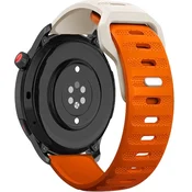 GS Univerzalni silikonski pašček 20 mm, oranžen/krem