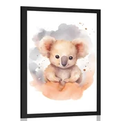 Plakat zasanjana koala - 30x45 silver