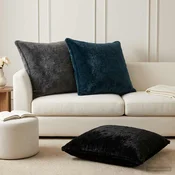 vidaXL Prevleka za blazino 2 kos HOUTEN Temno siva 65 x 65 cm