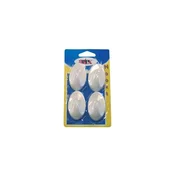 Artex Samolepilni kaveljček ovalen, velik, plastičen, BELI (4 kosi)