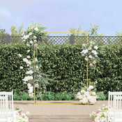 Vidaxl Poroka Arch Zlata 150 x 45.9 x 200 cm Jeklo
